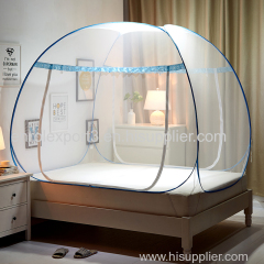 Portable Folding Mosquito Net Mongolian Yurt Insert Mesh Bed Canopy Moustiquaire Blue Foldable Tent Bed klamboe Nets