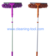 double sided Window Washer Rubber Squeegee with telescopic handle