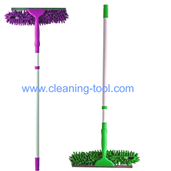 double sided Window Washer Rubber Squeegee with telescopic handle