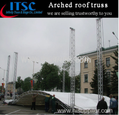 Stage lighting truss Arc roof for outdoor event