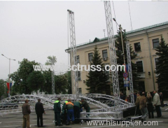 Stage lighting truss Arc roof for outdoor event