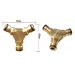 Brass 2-way garden hose Y Fitting