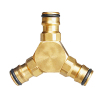 Copper 2 way garden hose Y Connector