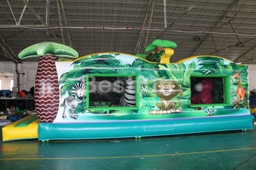Jungle Adventure Elephant Inflatable Bouncer