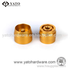 Machined Electronic Components with Gold Anodized