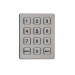 Anti-vandal access control matrix keypad/kiosk keypad with 12 button digital keypad