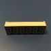 чисто зеленый 0,36 "6-значный 7-сегментный светодиодный дисплей часов xcommon анод для индикатора часов