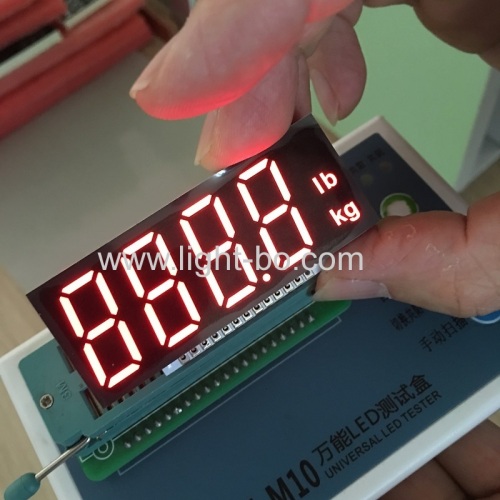 Ultra red customized 4 digit 7 segment led dispaly module for digtial weighing scale indicator