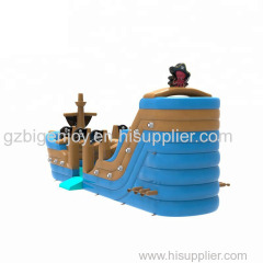 Kids Pirate Ship Inflatable Wet & Dry Slide for Sale