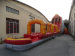 Commercial Amusement Park Giant Inflatable Volcano Water Slip Slide with Pool