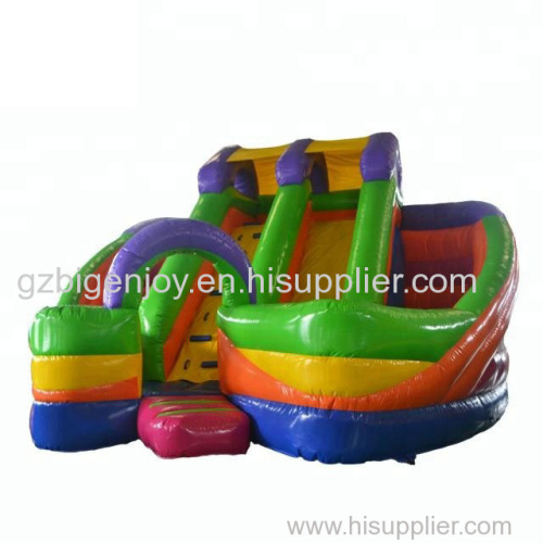 Rainbow Colorful Inflatable Jumping Bouncer Castle Amusement Park Kids Inflatable Slide