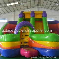 Rainbow Colorful Inflatable Jumping Bouncer Castle Amusement Park Kids Inflatable Slide