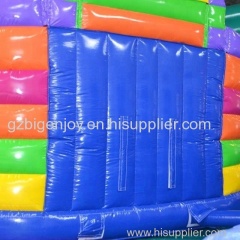 Rainbow Colorful Inflatable Jumping Bouncer Castle Amusement Park Kids Inflatable Slide