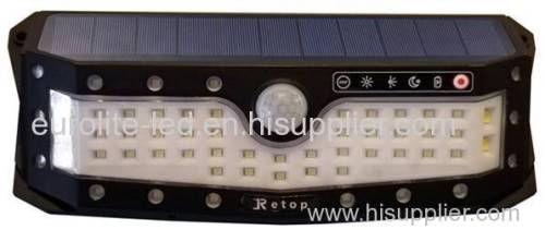euroliteLED 57LED Solar Lights with Wide Angle Illumination Outdoor Motion Sensor Waterproof Wall Light