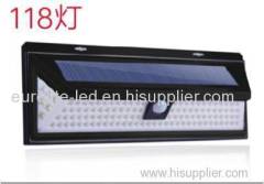 euroliteLED Solar lights Outdoor euroliteLED Super Bright 118 LED Solar Motion Sensor Security Wall Lights