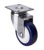 Chrome 3&quot; 80Kg Plate Swivel TPU Caster