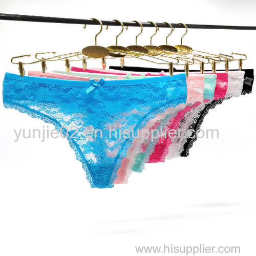 Yun Meng Ni Sexy Women Thongs Girls G-string Ladies Transparent Sexy Lace Thongs