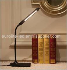 euroliteLED desk lamp with Stepless dimmer and USB phone charger output(5V 1A)