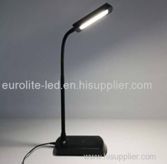 euroliteLED Led Desk Lamp with USB Port and 360° Adjustable Metal Hose