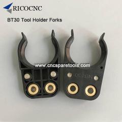 Black BT30 Tool Holder Forks For CNC Router Machines