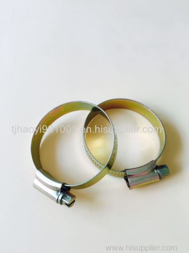 British hose clips zinc plated with large pipe clamps