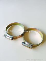 British hose clips zinc plated with large pipe clamps