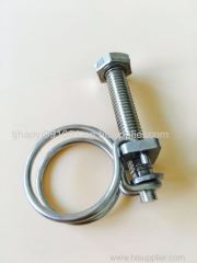 Low Price Double Wire Formed Spring Pipe Clamps Double Wire Hose Clamp