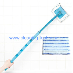 Extended microfiber bathroom clean mop