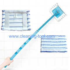 Extended microfiber bathroom clean mop