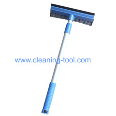 sponge mesh window washer & rubber squeegee with Aluminum handle