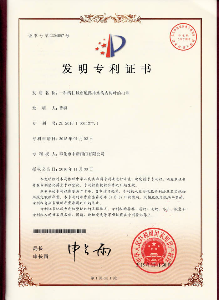 Patent Certificate(3)
