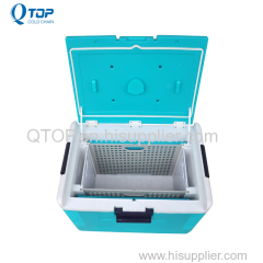 wholesale 54L PE blood transport ice cooler box