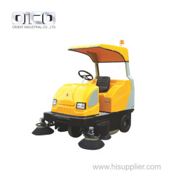 Driving type all closed road sweeper /battery road sweeper machine /industrial electric street sweeper