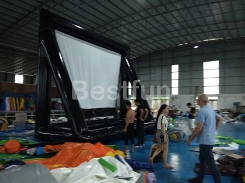 Projector outdoor advertising screen