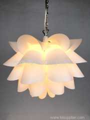 Assembly Lotus Chandelier Ceiling Pendant Lampshade DIY Puzzle Lights Modern Lamp