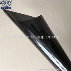 High quality anti-scratch self-adhesive 1 ply pet vlt5% black solar window glue tinting film for car window