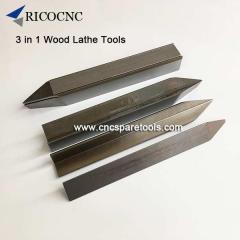 3 in 1 Wood Lathe Tools Woodturning Lathe Knives for Wood Lathing