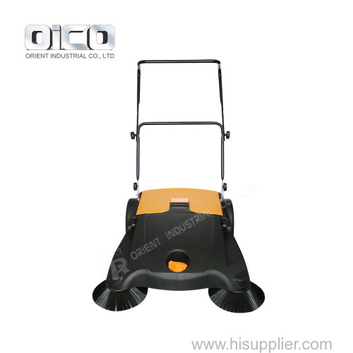 Walk behind road sweeper / manual street cleaning machine