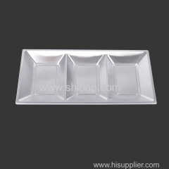 Three Lattices Disposable Plate