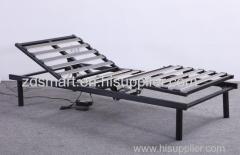 Slatted electric adjustable bed