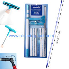 Microfiber window cleaner Rubber window squeegee Kit