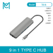 MC Thunderbolt 3 Dock USB Hub Type C to HDMI USB3.0 RJ45 Adapter for MacBook Usb C Adapter