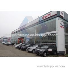 Prefabricated Light High Grade Steel Structure Customized 4S Car Showroom House