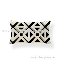Rectangle Cushion Cover Geometry Pillow Cover Nordic Style Decoration Throw Pillow Covers Zigzag 30X50 Cotton Linen