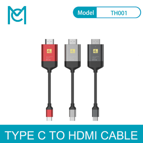MC 4K USB 3.1 Type C To HDMI Cable HD TV HDMI Adapter For Lenovo ThinkPad X1 MacBook Pro Samsung S8 S9 NOTE8
