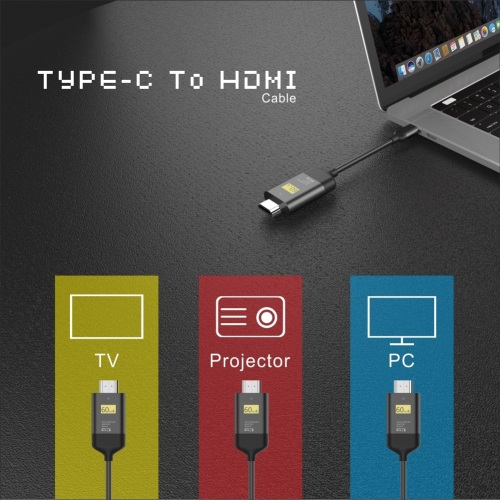 MC 4K USB 3.1 Type C To HDMI Cable HD TV HDMI Adapter For Lenovo ThinkPad X1 MacBook Pro Samsung S8 S9 NOTE8