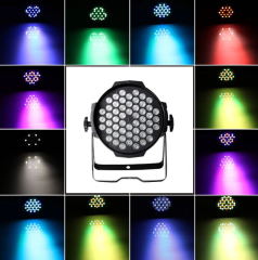 euroliteLED 54 LEDs Party Club Disco Wedding Light Sound Activated DMX512 Professional RGBW LED Par Stage Light