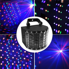 euroliteLED 30W Multifunction 9 Colors LED Beam Strobe Lights for Birthday Wedding Club Party DJ Lights Disc