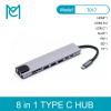 MC 8-In-1 Type C Hub USB C to HDMI USB 3.0 Ports USB 2.0 Port SD/TF Card Reader USB-C Power Delivery for MacBook Pro