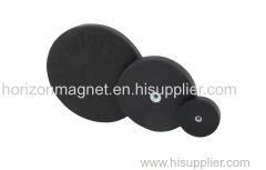 Internal Threaded Rubber Coated Pot Magnet